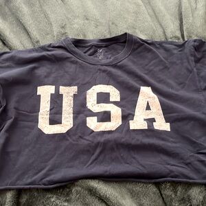 No longer wear, size L USA crop top
